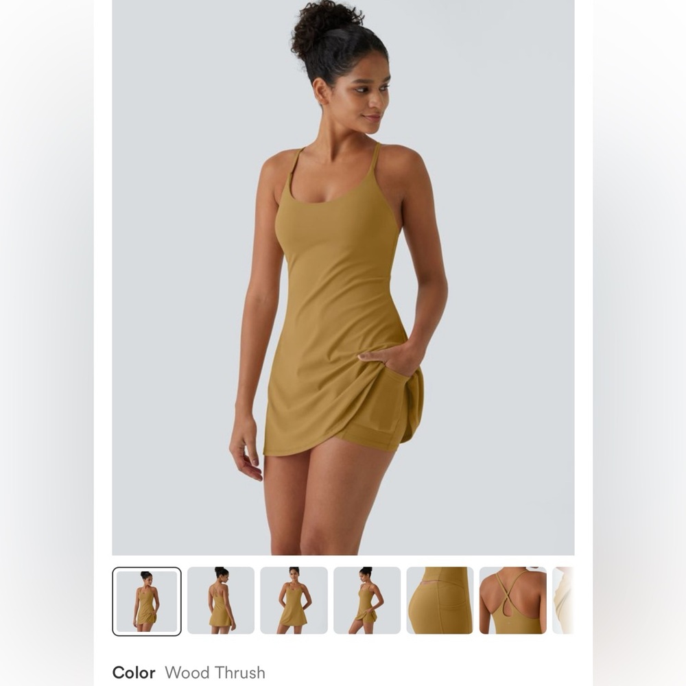 HALARA Softlyzero™ Plush Backless Active Dress - Picture 7 of 9